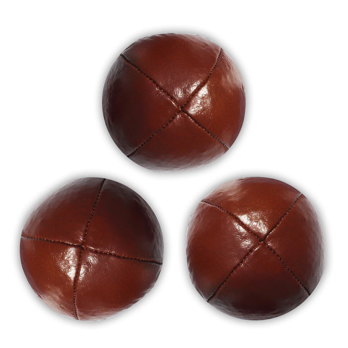 Set of Genuine Leather Juggling Balls