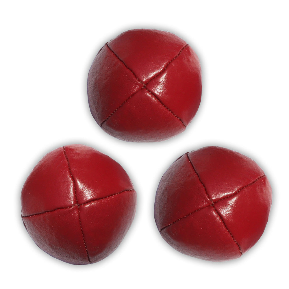 Set of Genuine Leather Juggling Balls