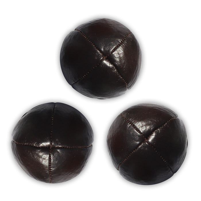 Set of Genuine Leather Juggling Balls