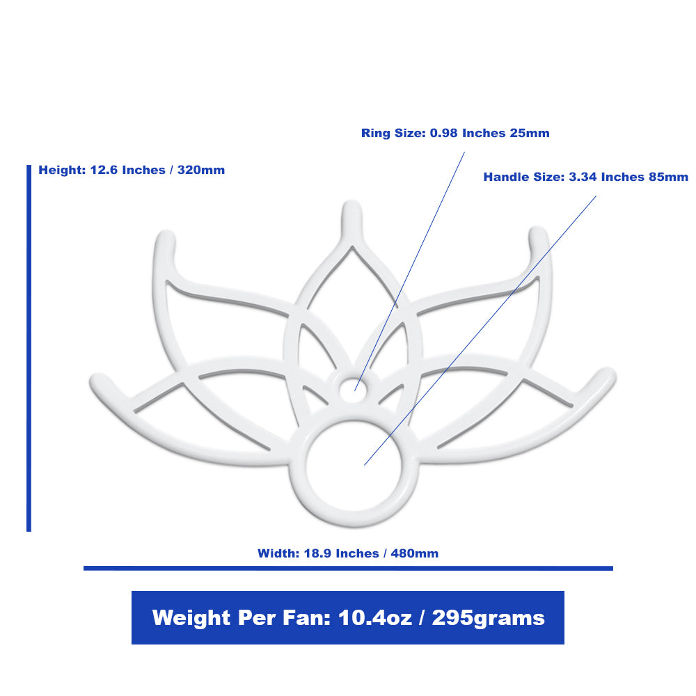 Pair of Medium Lotus Flow Practice Fans